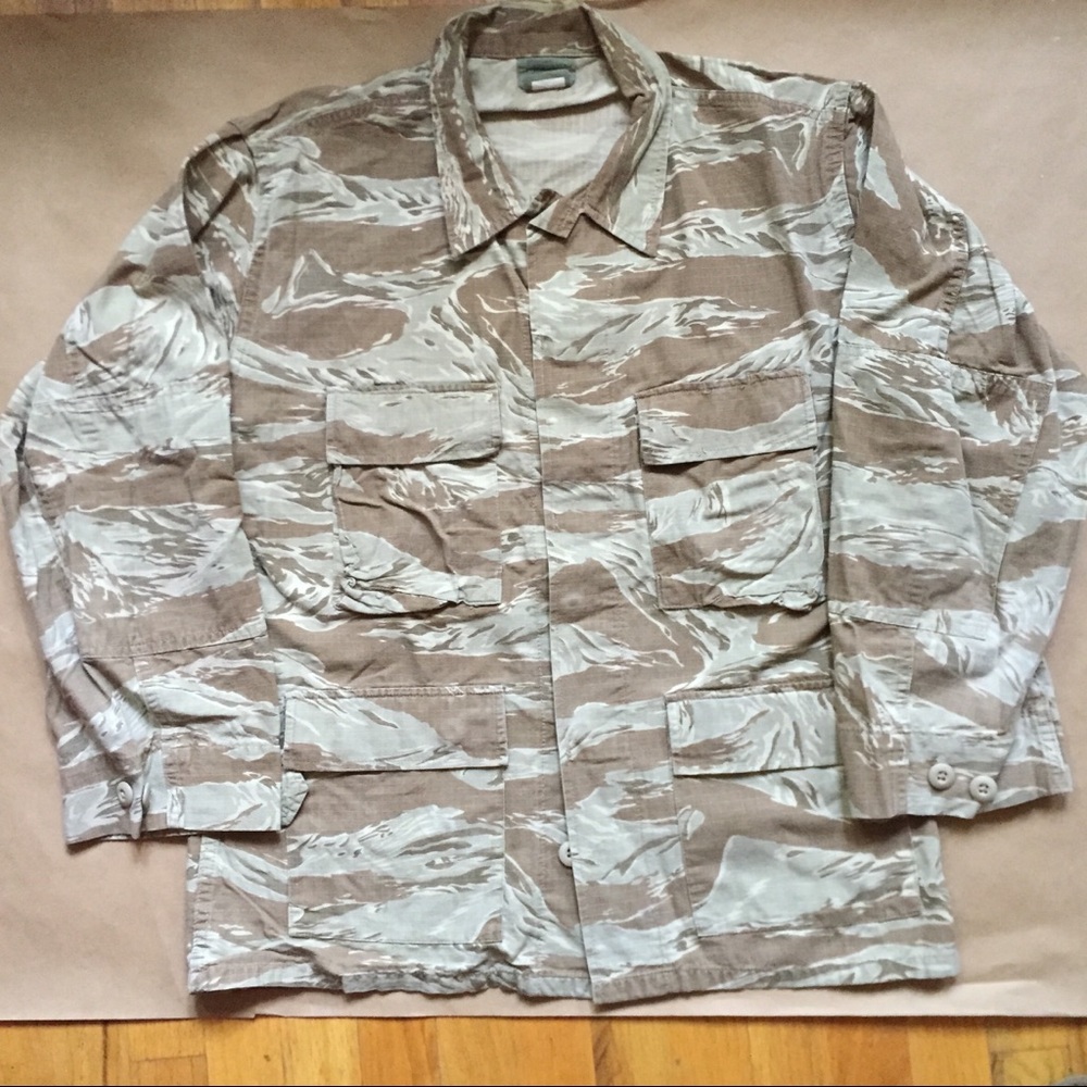 Tiger stripe desert storm camouflage field jacket